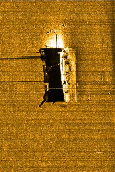 Side scan sonar image of defiance