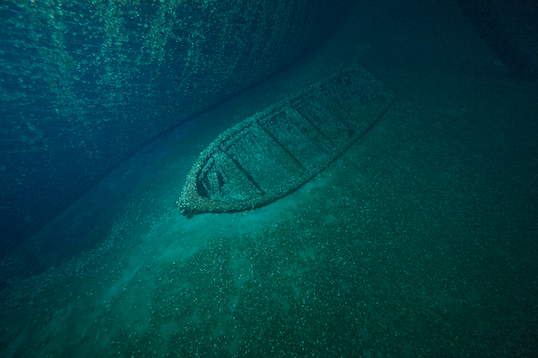 Lifeboat lays bottom of the ocean